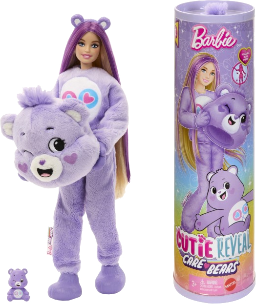 Кукла Barbie Cutie Reveal серии Care Bears – мишка Щедровка (JCN94) - Фото 1