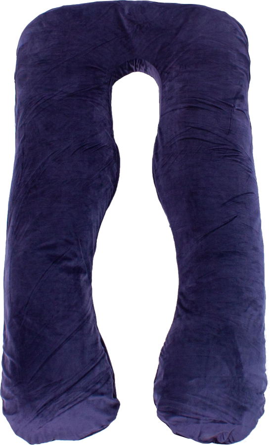 Подушка для майбутніх мам MirSon U-подібна № 8020 Velvet Line Navy blue (2200006178521) - Фото 1