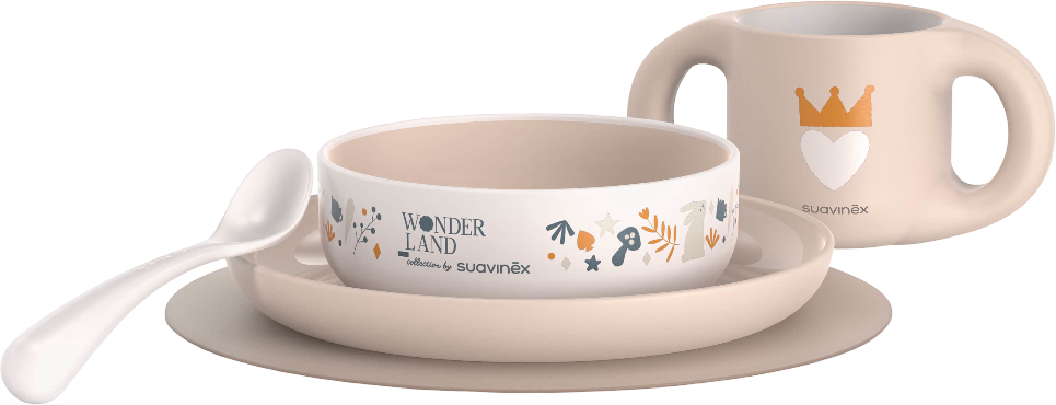 Набор детский Suavinex +6 мес. Wonderland светло-розовый (308808) - Фото 1