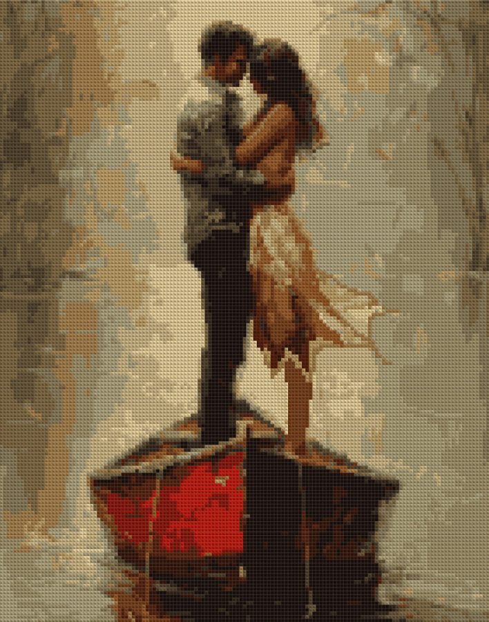 Купить Алмазная живопись Santi Двое в лодке 40х50см на подрамнике (956064) - Фото 1 Алмазная живопись Santi Двое в лодке 40х50см на подрамнике (956064) - Фото 1