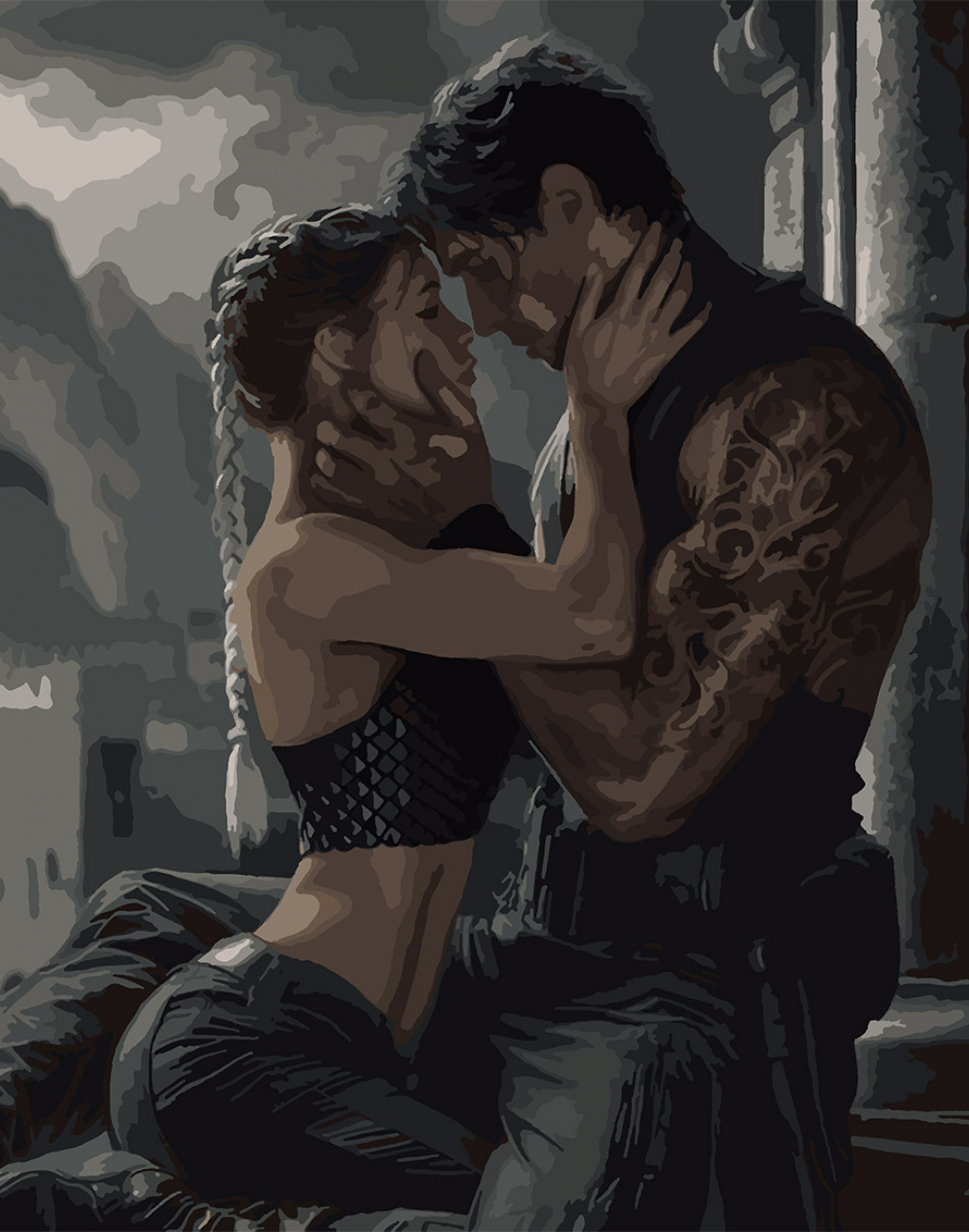 Картина по номерам Santi 4 крыло. Связанные огнем 40х50 см (955779) - Фото 1