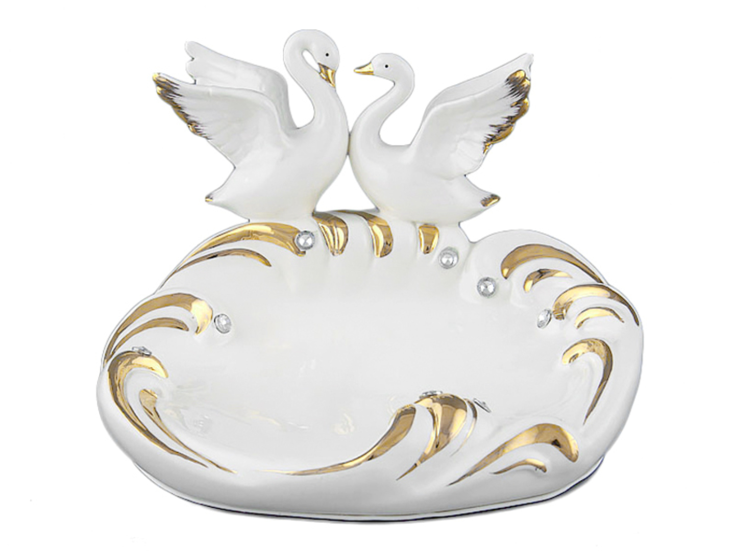 Блюдо Lefard Лебеди 20 см (276-148) - Фото 1