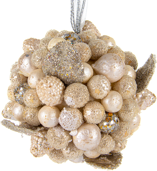 Купити Ялинкова іграшка Lefard Куля 10 см (66-091) - Фото 1 Ялинкова іграшка Lefard Куля 10 см (66-091) - Фото 1