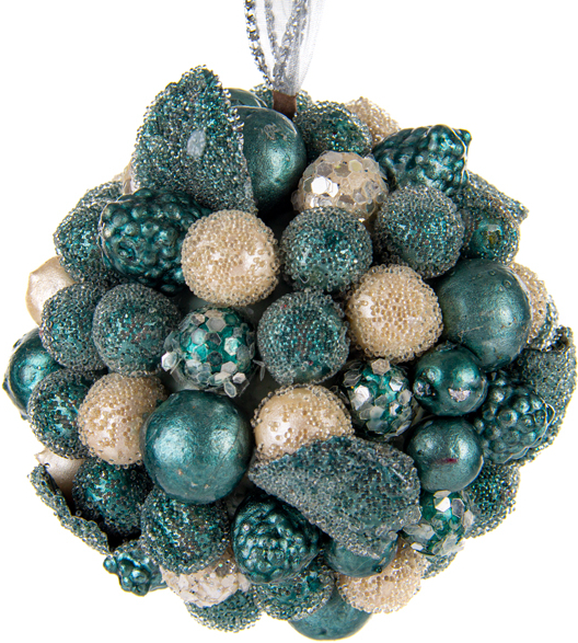 Ялинкова іграшка Lefard Куля 10 см (66-158) - Фото 1