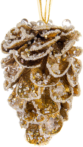 Купити Ялинкова іграшка Lefard Шишка 14х10 см (66-191) - Фото 1 Ялинкова іграшка Lefard Шишка 14х10 см (66-191) - Фото 1