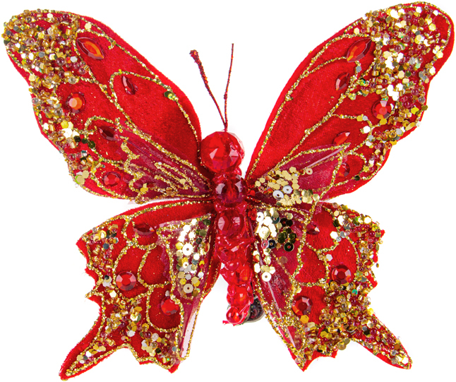 Купити Ялинкова іграшка Lefard Метелик 7х9 см (66-198) - Фото 1 Ялинкова іграшка Lefard Метелик 7х9 см (66-198) - Фото 1