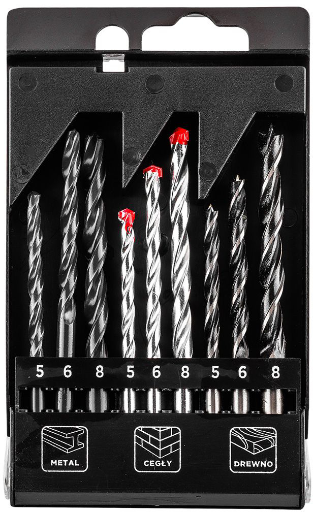 Купить Набор сверл GRAPHITE 5-6, 8 9 шт. (54T431) - Фото 1 Набор сверл GRAPHITE 5-6, 8 9 шт. (54T431) - Фото 1