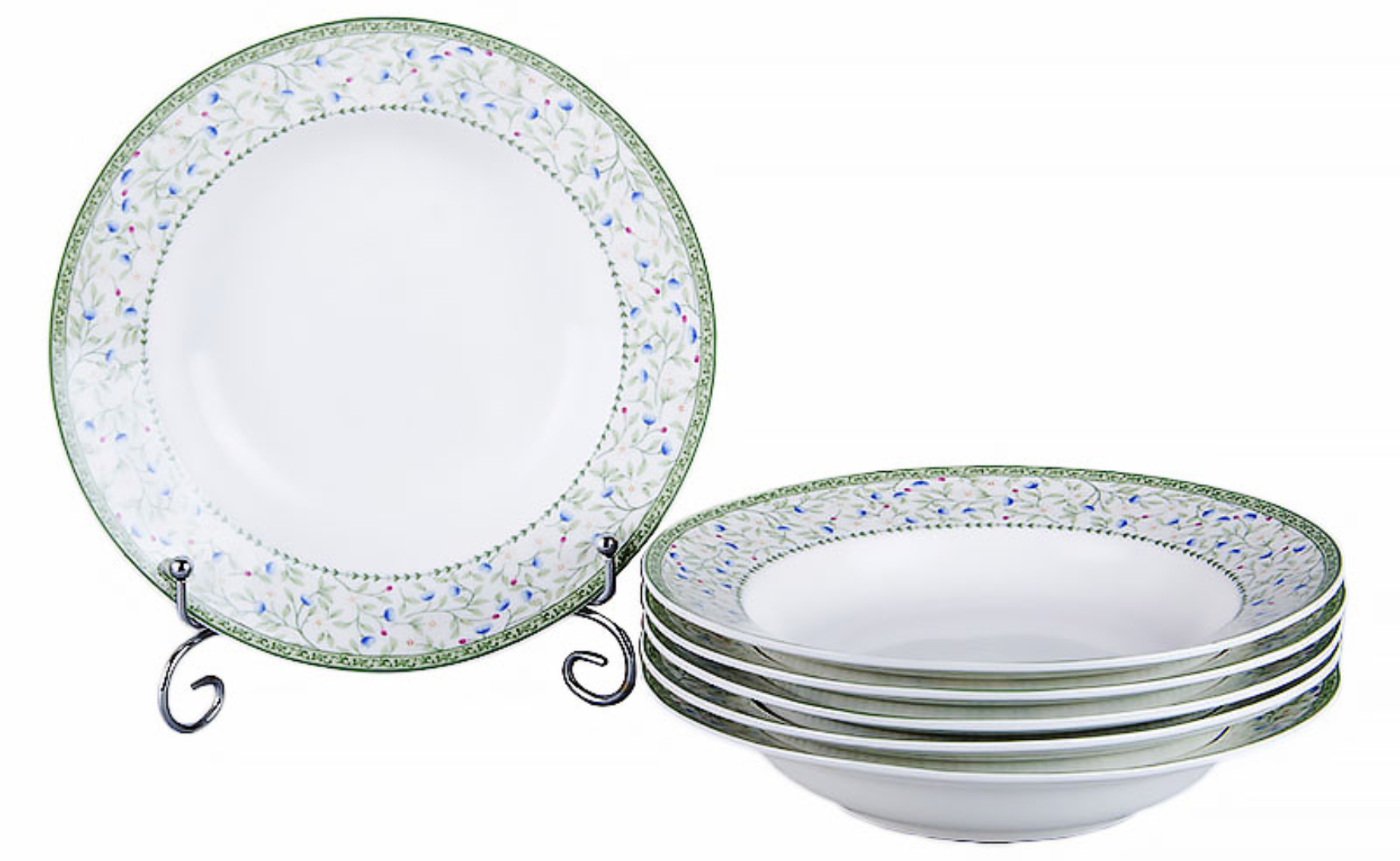 Купити Набір тарілок Lefard Емілі 6 шт. 22 см (924-007) - Фото 1 Набір тарілок Lefard Емілі 6 шт. 22 см (924-007) - Фото 1