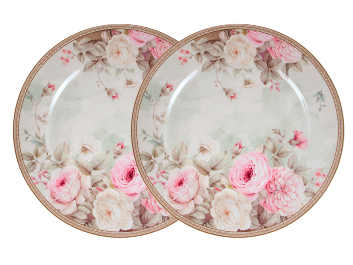 Купити Набір тарілок Lefard Англійська троянда 26 см 2 шт. (924-847) - Фото 1 Набір тарілок Lefard Англійська троянда 26 см 2 шт. (924-847) - Фото 1