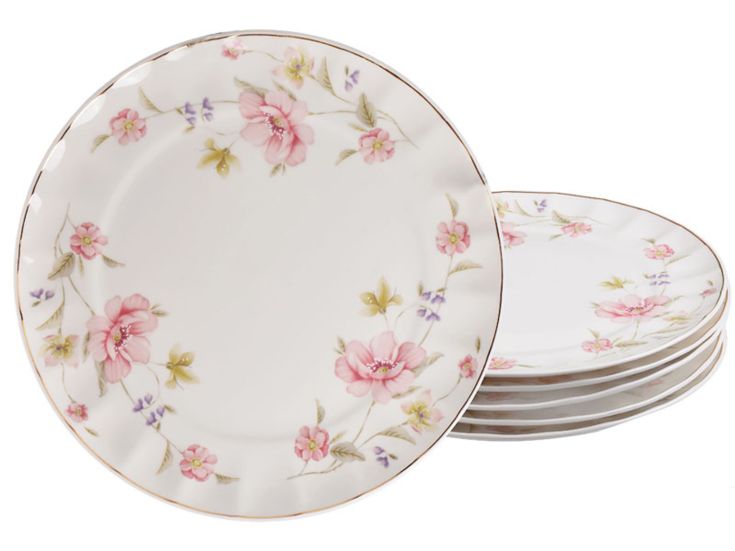 Купити Набір тарілок Lefard Лаура 6 шт. 26 см (943-121) - Фото 1 Набір тарілок Lefard Лаура 6 шт. 26 см (943-121) - Фото 1