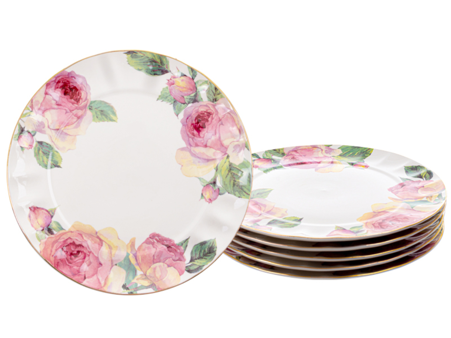 Набір тарілок Lefard Піон 6 шт. 20 см (943-204) - Фото 1