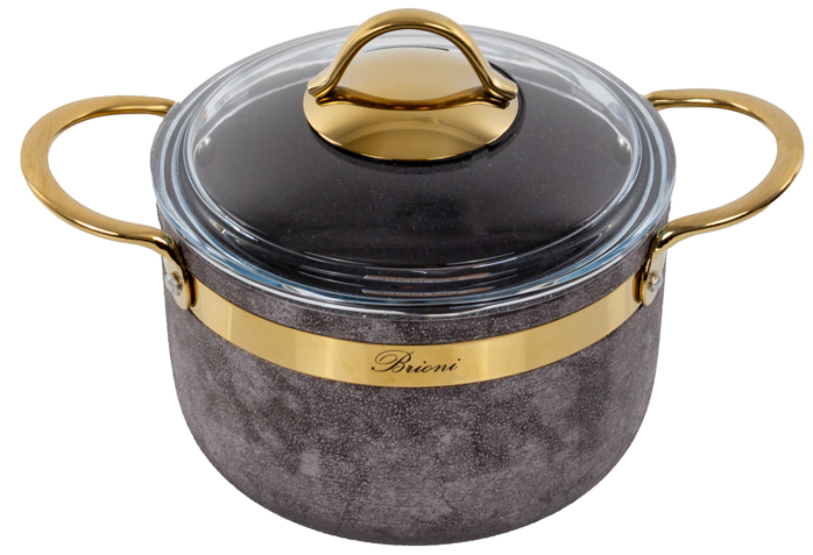 Кастрюля Brioni Royal Stone Sandstone gold 2,5 л (764-038) - Фото 1