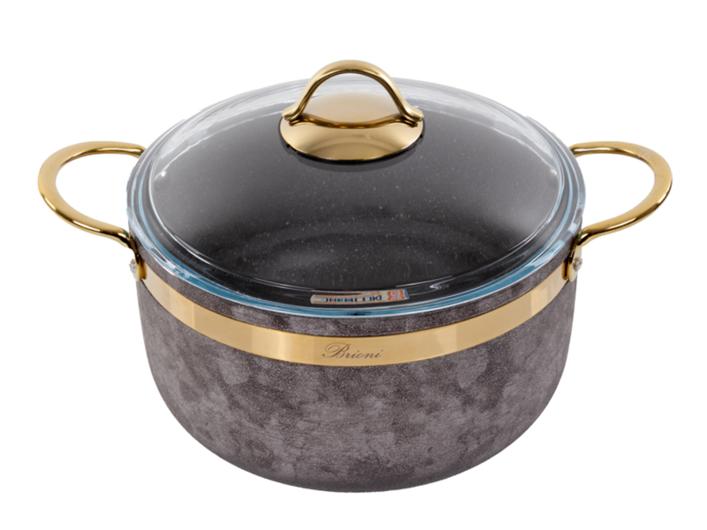 Кастрюля Brioni Royal Stone Sandstone gold 5 л (764-040) - Фото 1