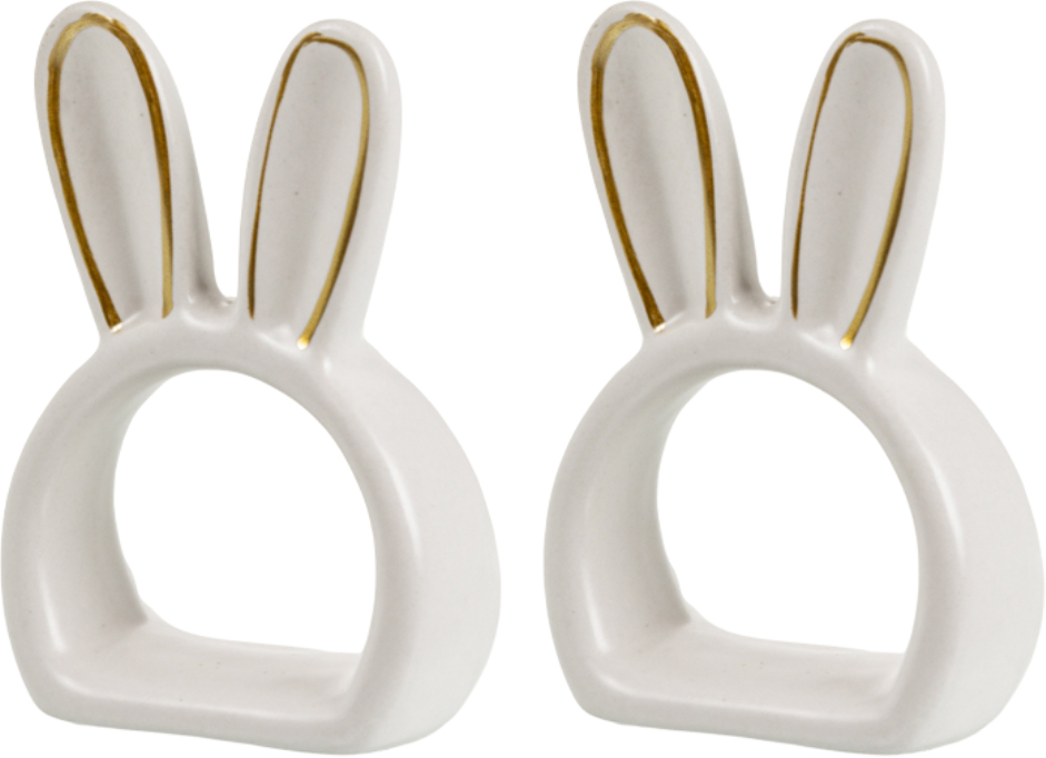 Купить Набор колец для салфеток Lefard Ушки золото 8.8х5.5х4.5 см 2 шт. (947-035) - Фото 1 Набор колец для салфеток Lefard Ушки золото 8.8х5.5х4.5 см 2 шт. (947-035) - Фото 1