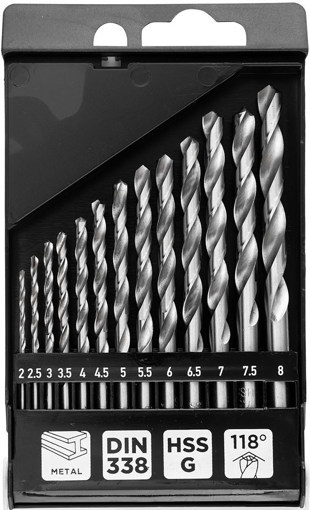 Купить Набор сверл GRAPHITE HSS HSS-G 2-8 мм 13 шт. (54T940) - Фото 1 Набор сверл GRAPHITE HSS HSS-G 2-8 мм 13 шт. (54T940) - Фото 1