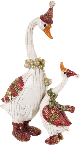 Декор New Year Lefard Гуси 19х12,5 см (192-189) - Фото 1
