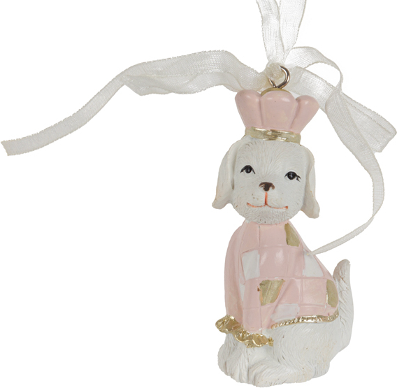 Декор підвіска New Year Lefard Собака 7 см (191-074) - Фото 1