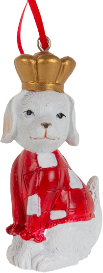 Декор підвіска New Year Lefard Собака 7 см (191-082) - Фото 1