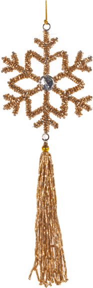 Декор підвіска New Year Lefard 10 см бронза + 15 см (877-063) - Фото 1