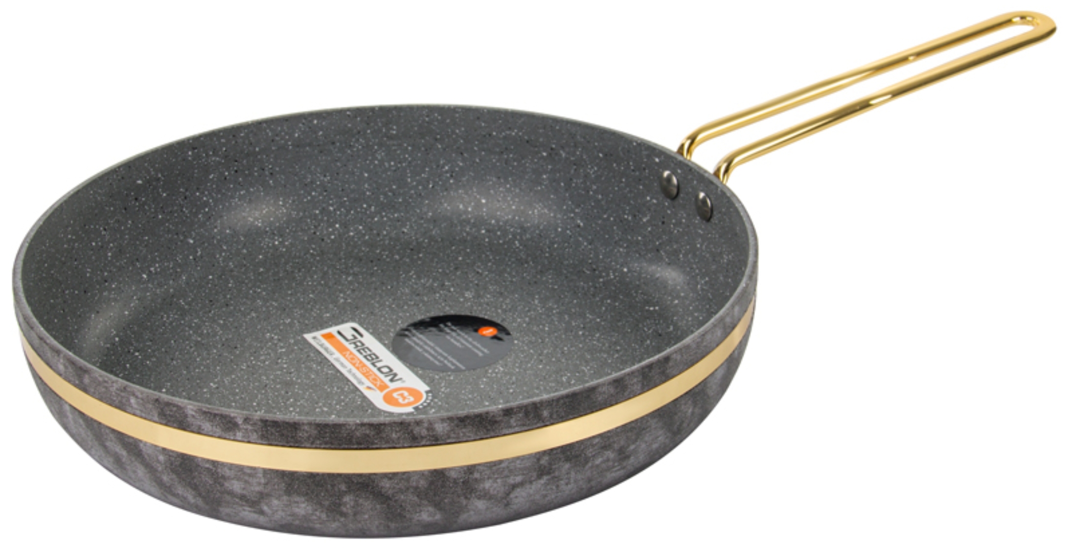 Купить Сковорода универсальная Brioni Sandstone gold ring 28x7 см (764-012) - Фото 1 Сковорода универсальная Brioni Sandstone gold ring 28x7 см (764-012) - Фото 1