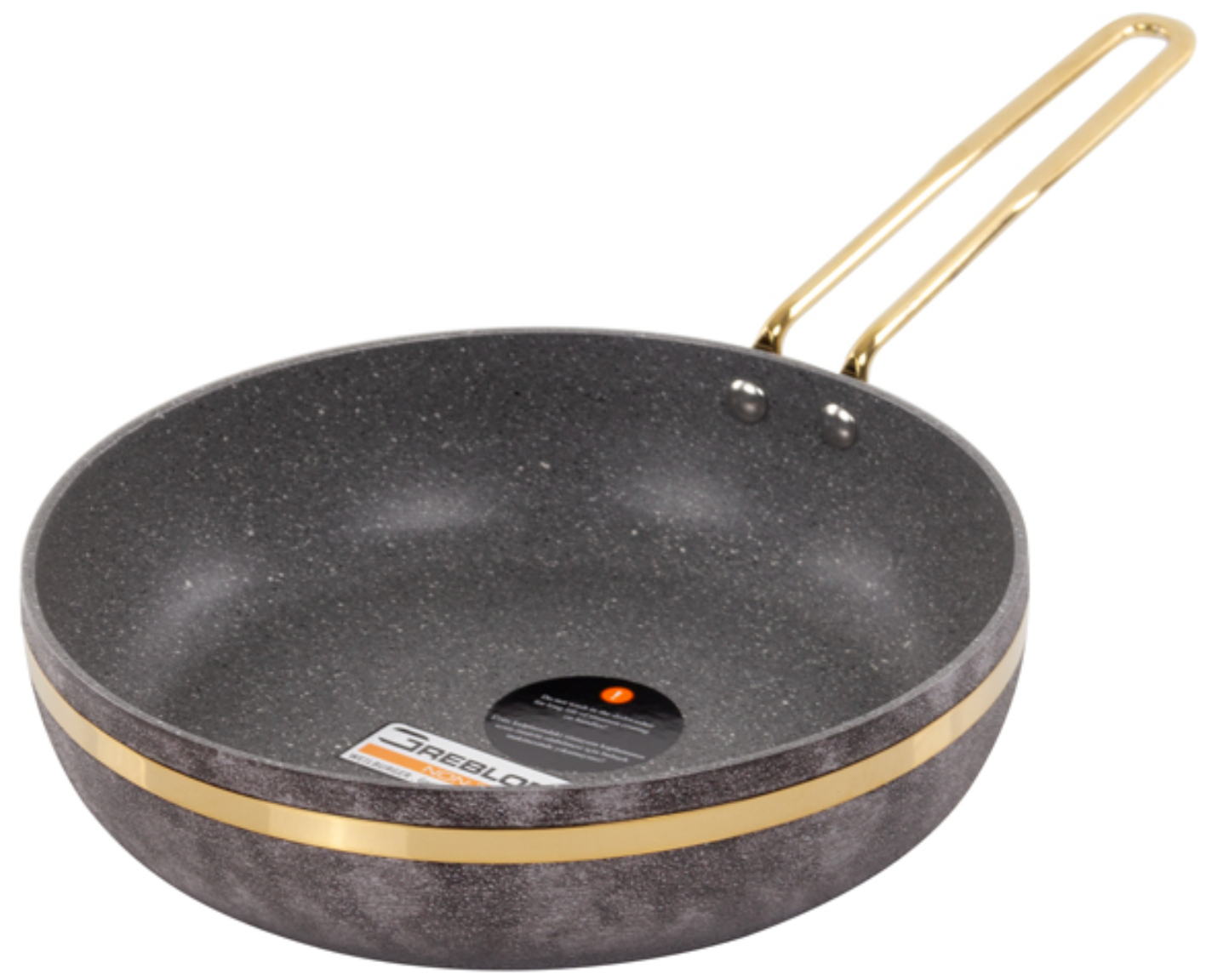 Купить Сковорода универсальная Brioni Royal Stone Sandstone gold 24x6 см (764-041) - Фото 1 Сковорода универсальная Brioni Royal Stone Sandstone gold 24x6 см (764-041) - Фото 1