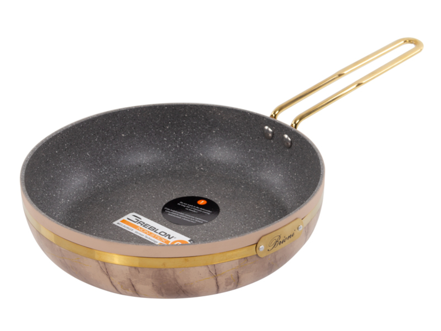 Купить Сковорода универсальная Brioni Selection Plus Biege 24x6 см (764-055) - Фото 1 Сковорода универсальная Brioni Selection Plus Biege 24x6 см (764-055) - Фото 1