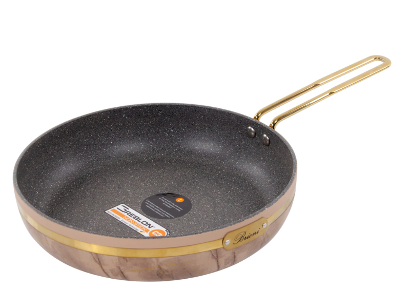 Купить Сковорода универсальная Brioni Selection Plus Biege 26x6 см (764-056) - Фото 1 Сковорода универсальная Brioni Selection Plus Biege 26x6 см (764-056) - Фото 1