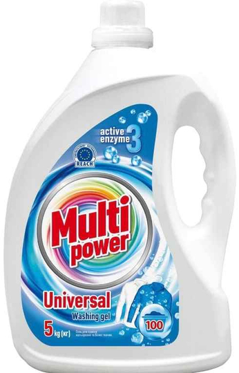 Гель для стирки Multi Power Универсальный д/цвет.и белых тканей 5 кг - Фото 1