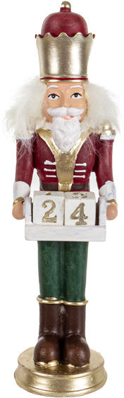 Декор New Year Lefard Лускунчик з календарем 22 см (191-055) - Фото 1