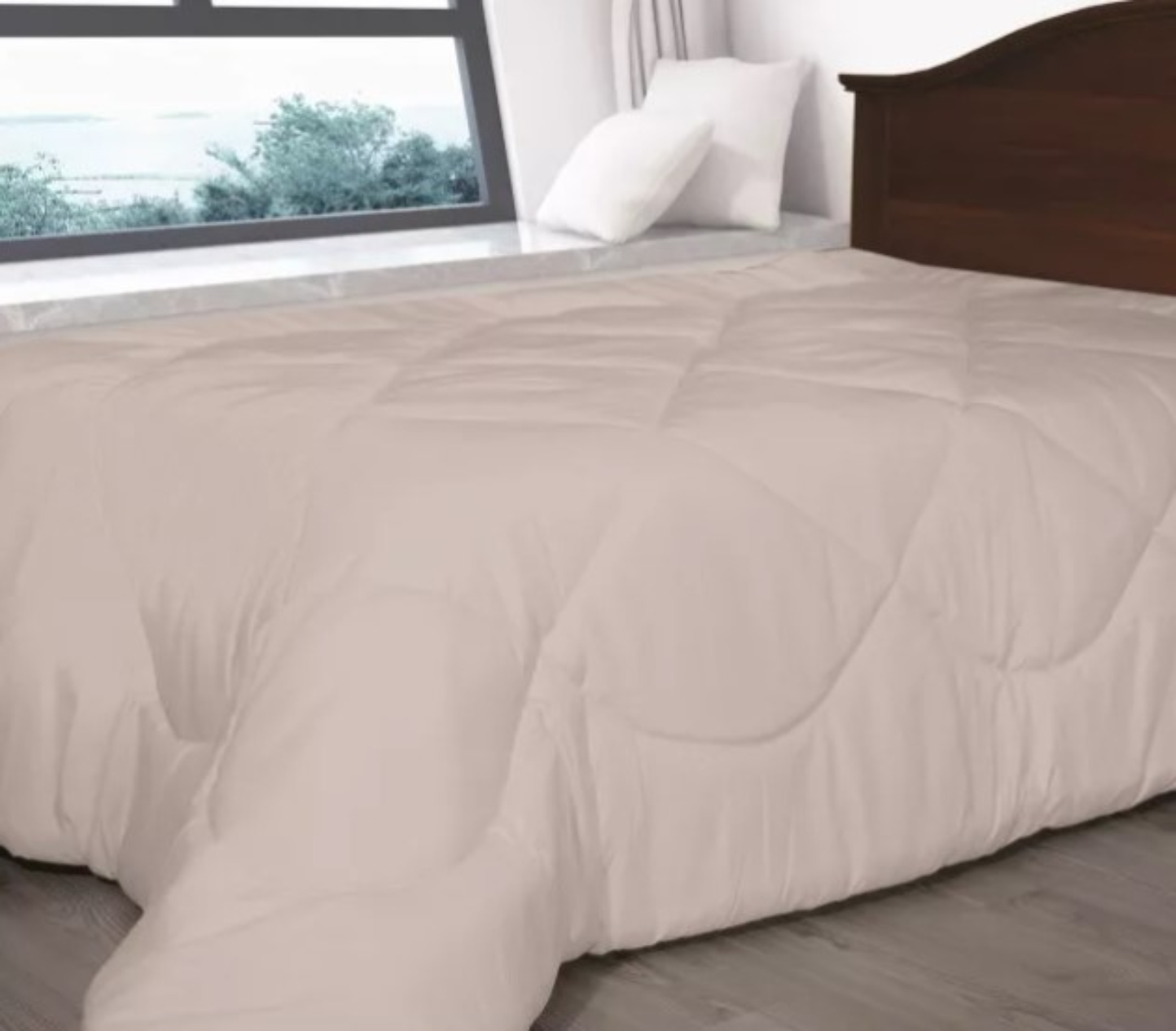 Ковдра всесезонна двоспальна Ярослав мікрофібра/силікон 170х205 сіра (51103) - Фото 1