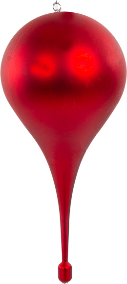 Декор підвіска New Year Lefard 30 см матовий червоний (822-031) - Фото 1