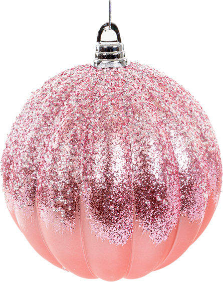 Декор підвіска New Year Lefard 30 см матовий рожевий (822-039) - Фото 1