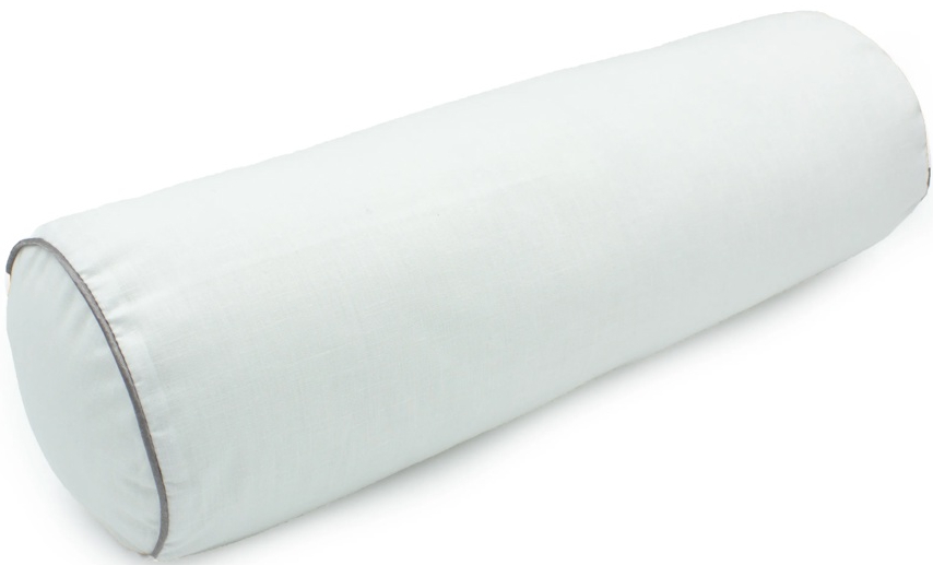 Подушка валик MirSon №8348 Naturale Line 11-2107 White Tencel 60х20 см (2200006250753) - Фото 1