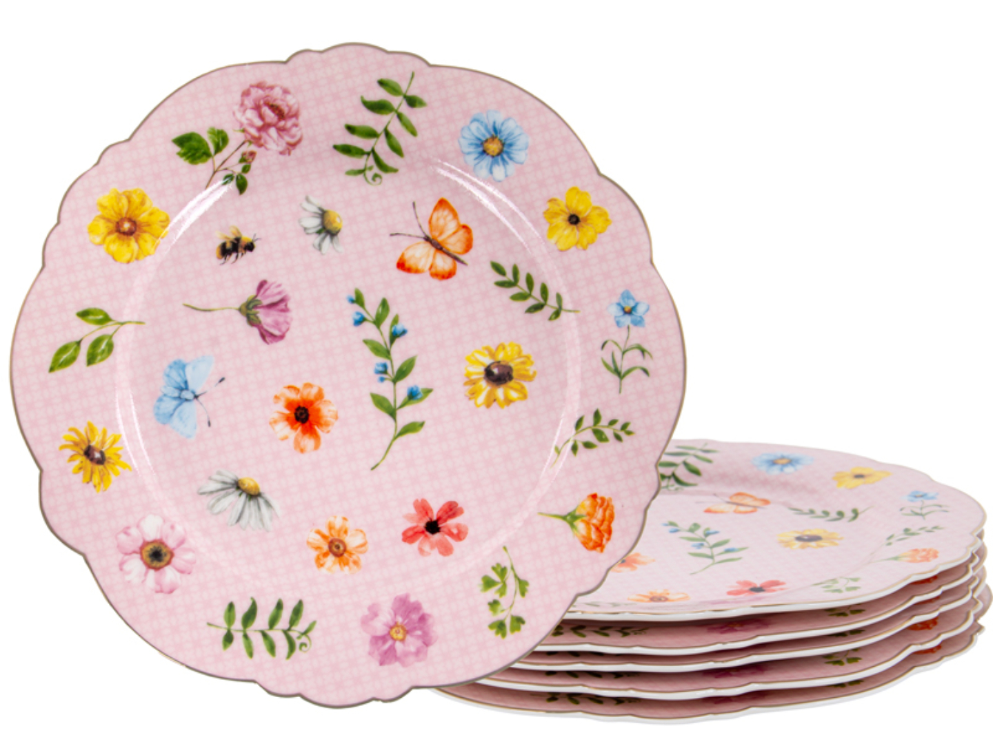 Набор тарелок Lefard Blossom 6 шт. 21 см (922-082) - Фото 1