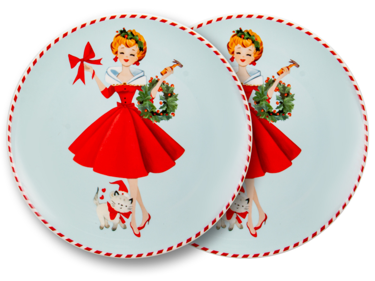 Набор тарелок Lefard Miss Christmas 2 шт. 20,5 см (924-886) - Фото 1