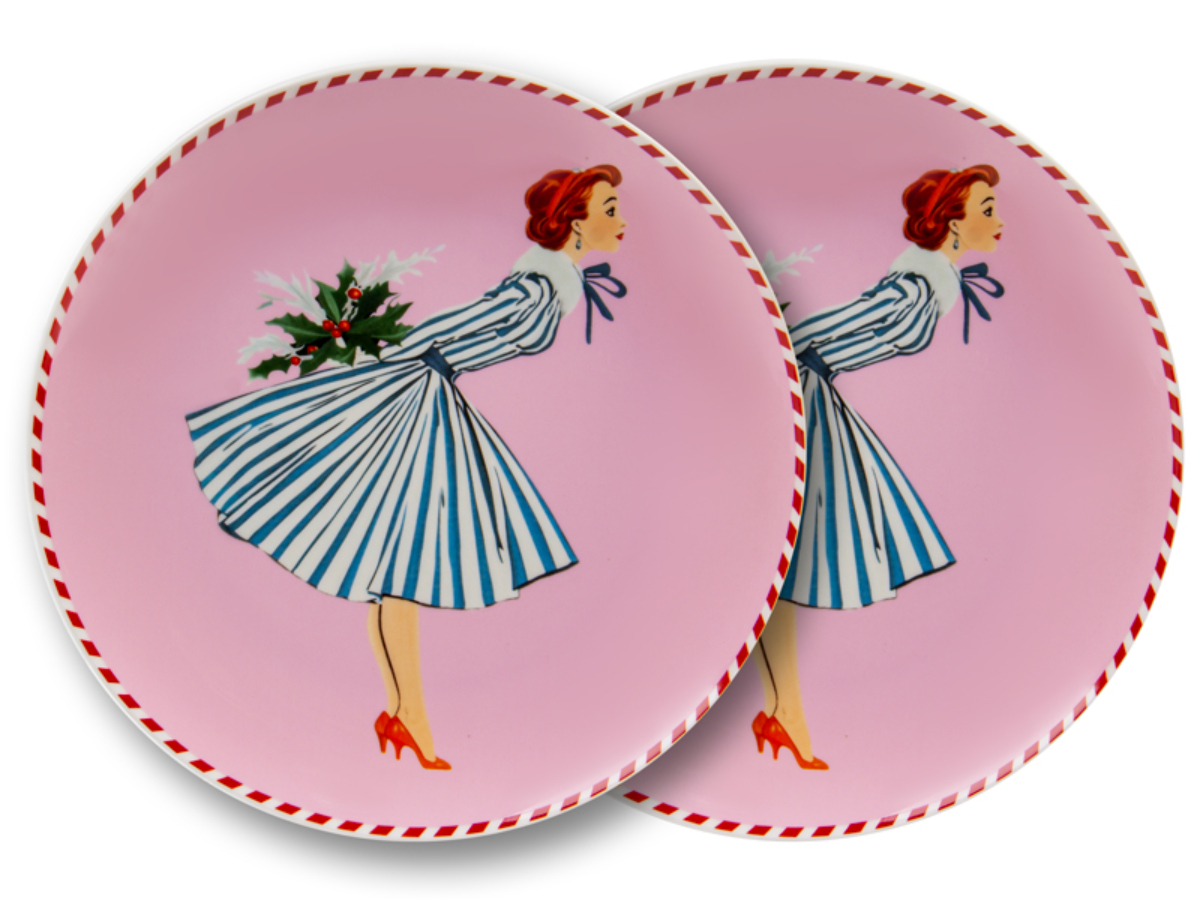 Набор тарелок Lefard Miss Christmas 2 шт. 20,5 см (924-888) - Фото 1