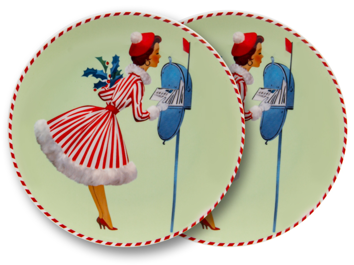 Набор тарелок Lefard Miss Christmas 2 шт. 20,5 см (922-077) - Фото 1