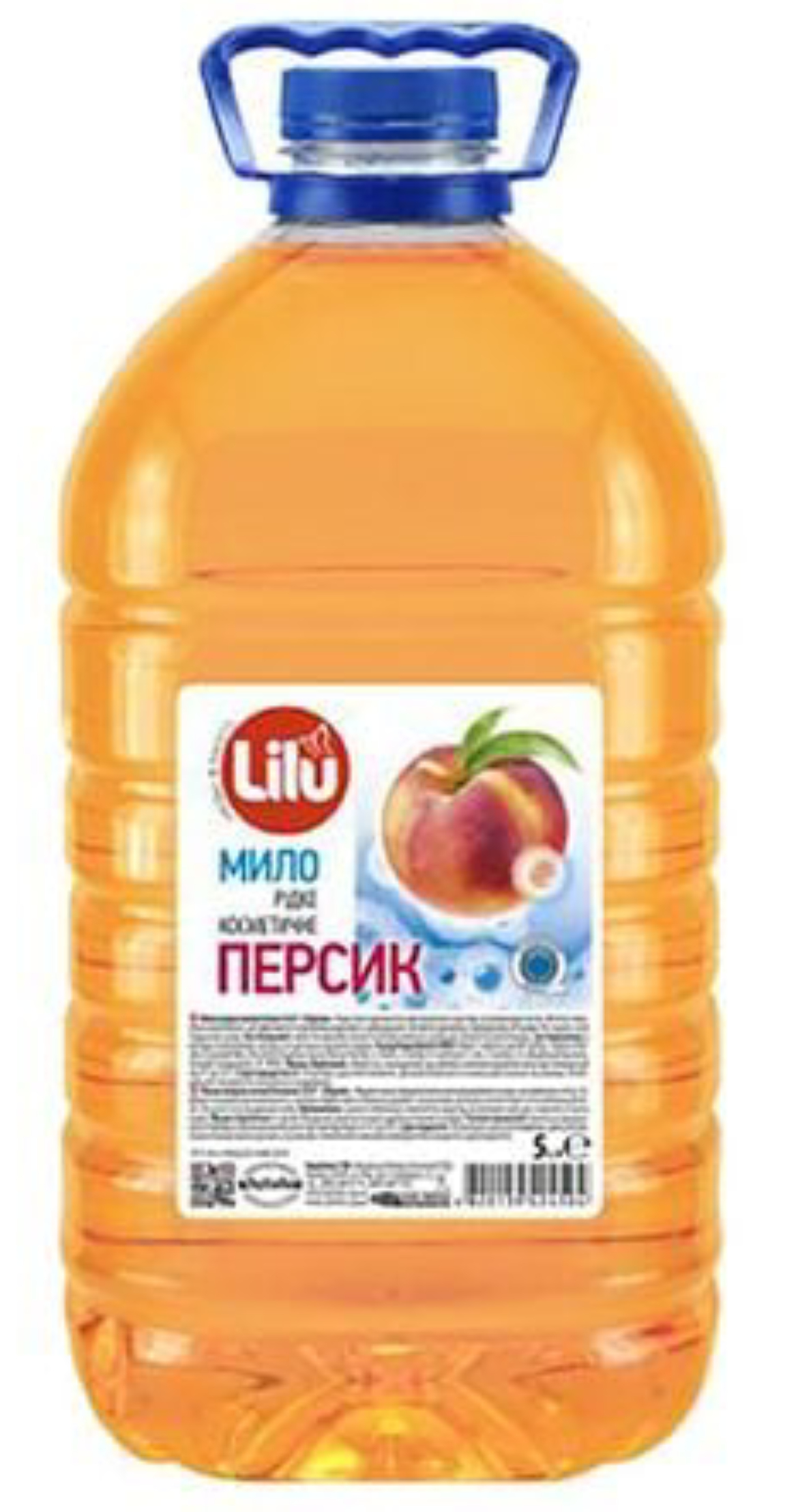 Жидкое мыло для рук LILU Персик, 5 л - Фото 1