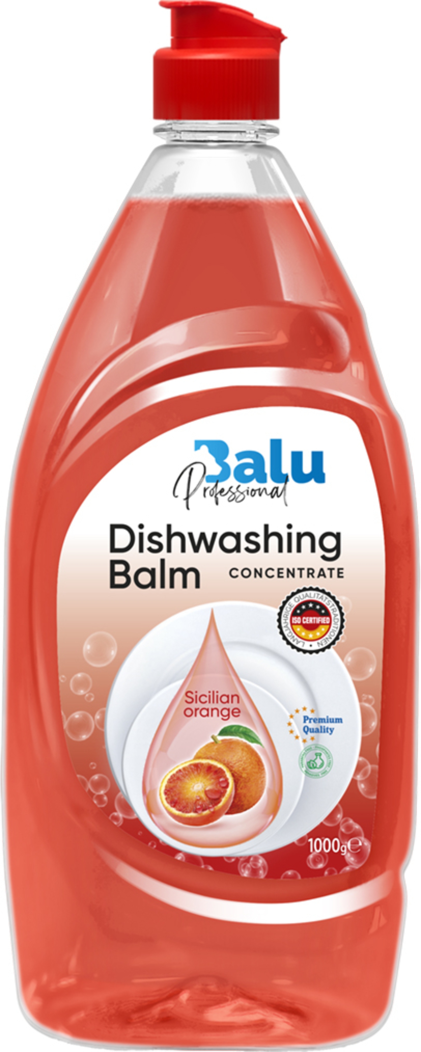 Средство для ручного мытья посуды BALU Сицилийский апельсин, 1000 г - Фото 1