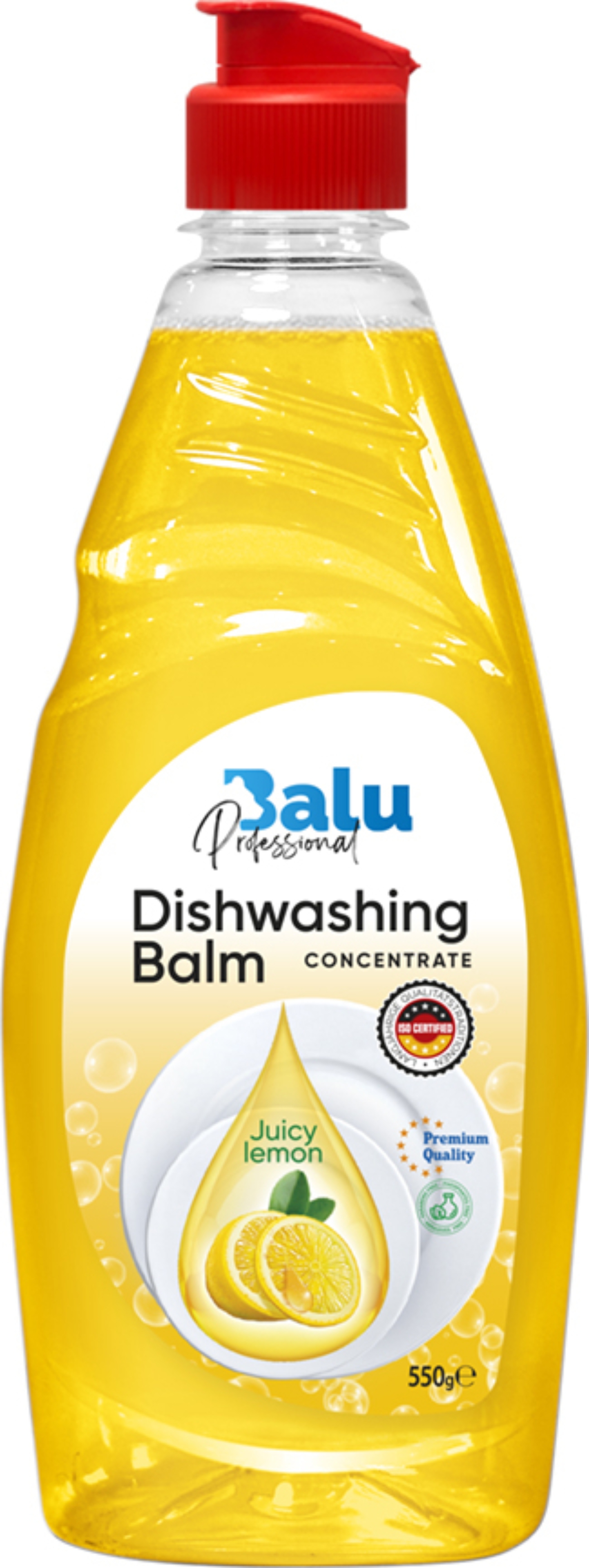 Средство для ручного мытья посуды BALU Сочный лимон, 550 г - Фото 1