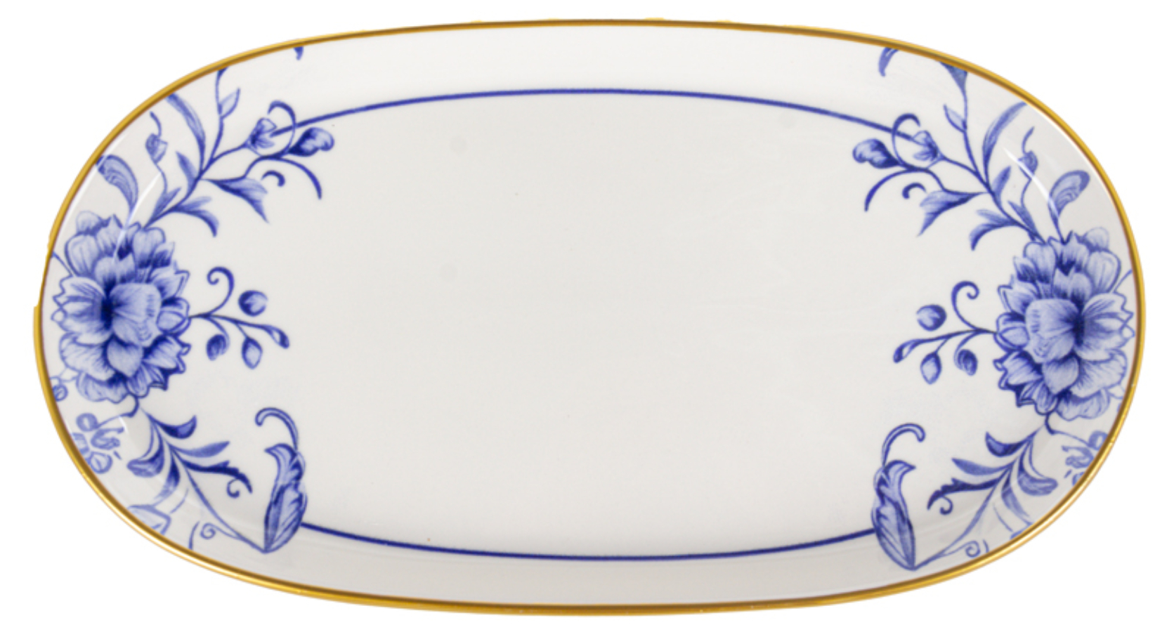 Купити Блюдо Lefard Blue Rose 32х17 cм (769-083) - Фото 1 Блюдо Lefard Blue Rose 32х17 cм (769-083) - Фото 1