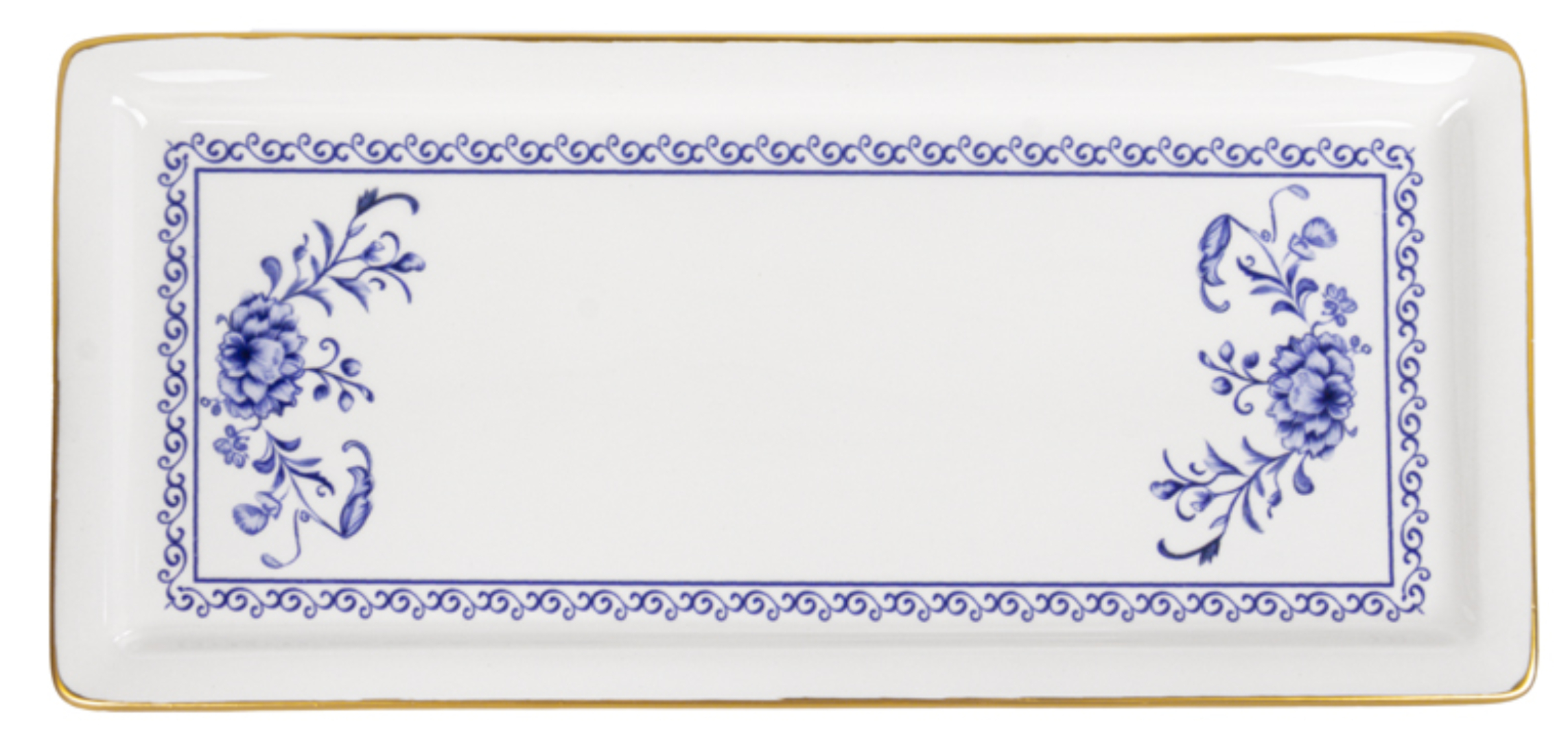 Купити Блюдо Lefard Blue Rose 35,5х16 см (769-084) - Фото 1 Блюдо Lefard Blue Rose 35,5х16 см (769-084) - Фото 1