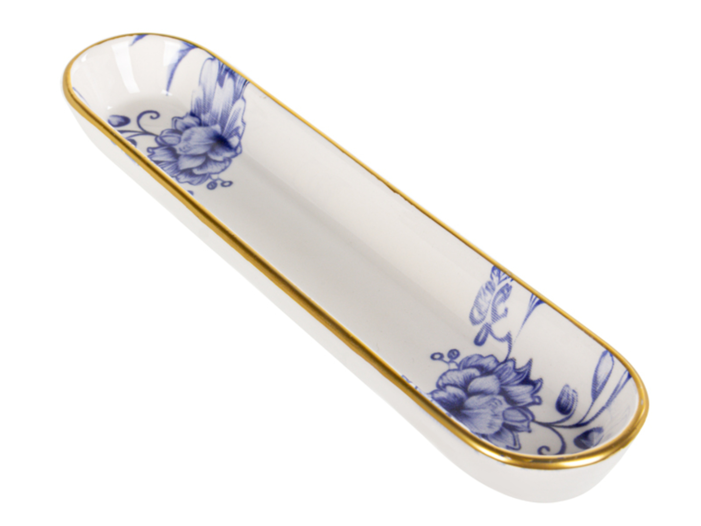 Купити Блюдо Lefard Blue Rose 24,5х5,5 см (769-086) - Фото 1 Блюдо Lefard Blue Rose 24,5х5,5 см (769-086) - Фото 1