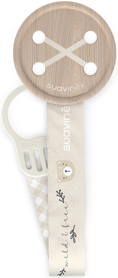 Купити Тримач пустушок Suavinex Wild & Free сіра (309130) - Фото 1 Тримач пустушок Suavinex Wild & Free сіра (309130) - Фото 1