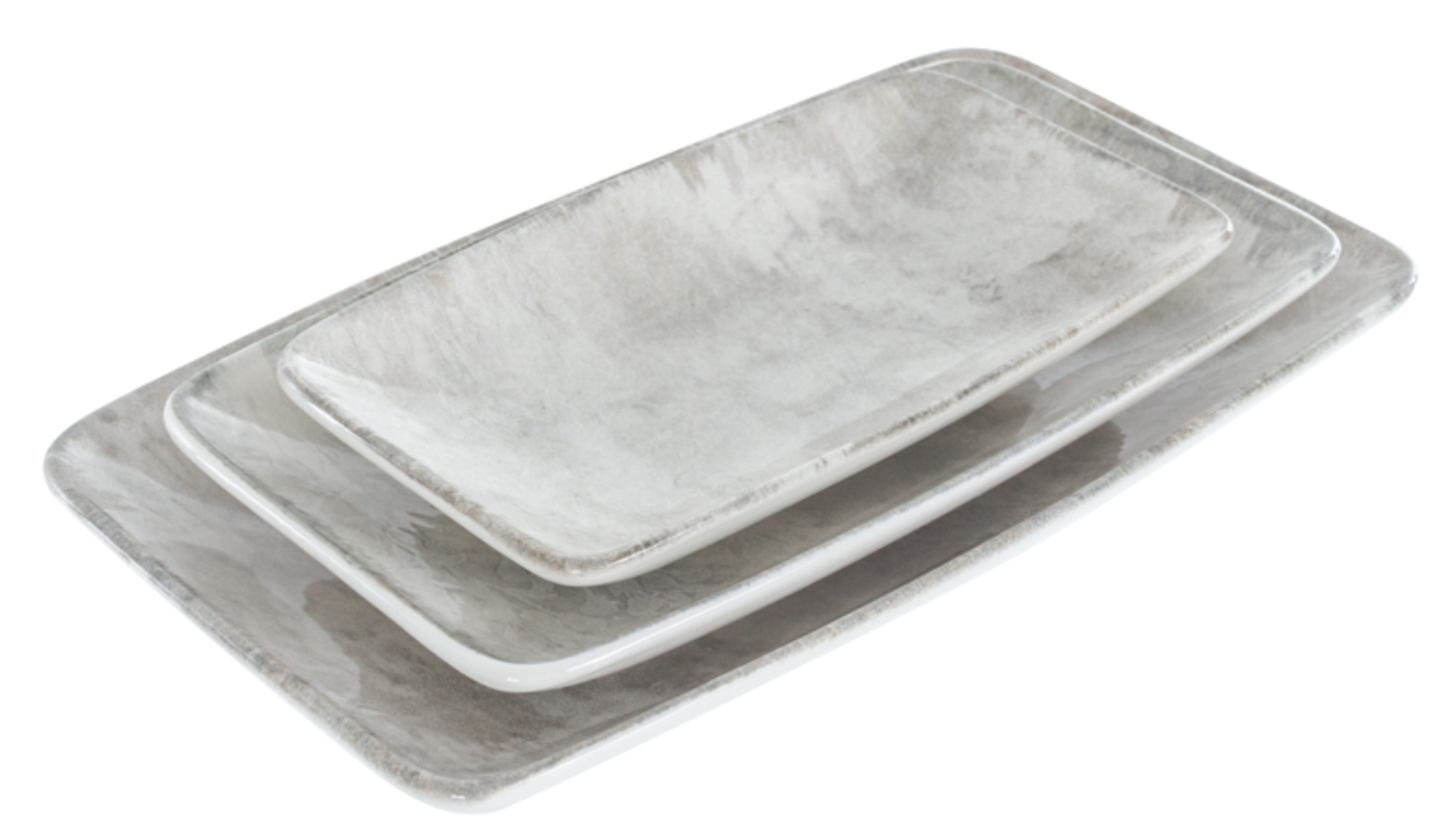 Блюдо Alba ceramic Beige 10х17 см, 14,5х25 см, 17х30 см (769-012) - Фото 1