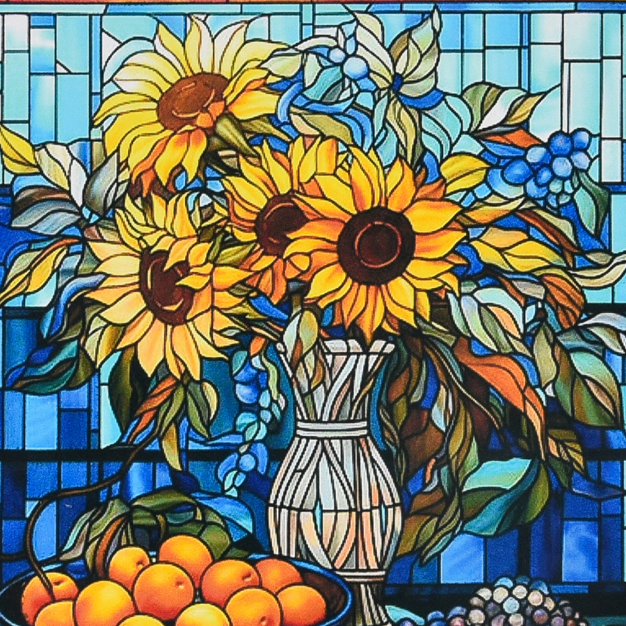 Алмазний живопис Strateg Сонце у вазі 30х30 см (DEEX16294) - Фото 1