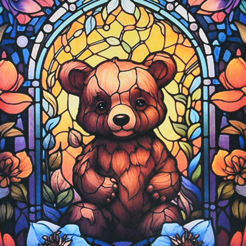 Алмазний живопис Strateg 
Чарівне ведмежа 30х30 см (DEEX16287) - Фото 1