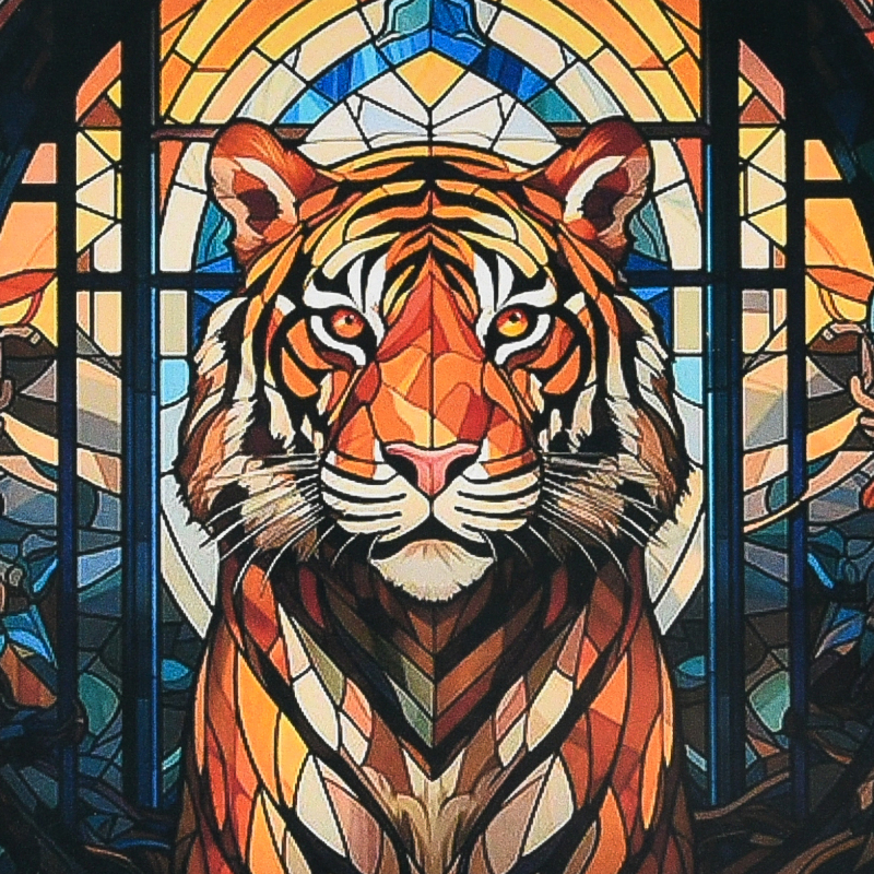 Алмазний живопис Strateg Могутній погляд 30х30 см (DEEX16291) - Фото 1