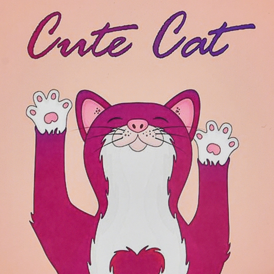 Алмазний живопис Strateg Милий котик 30х30 см (HEE16329) - Фото 1