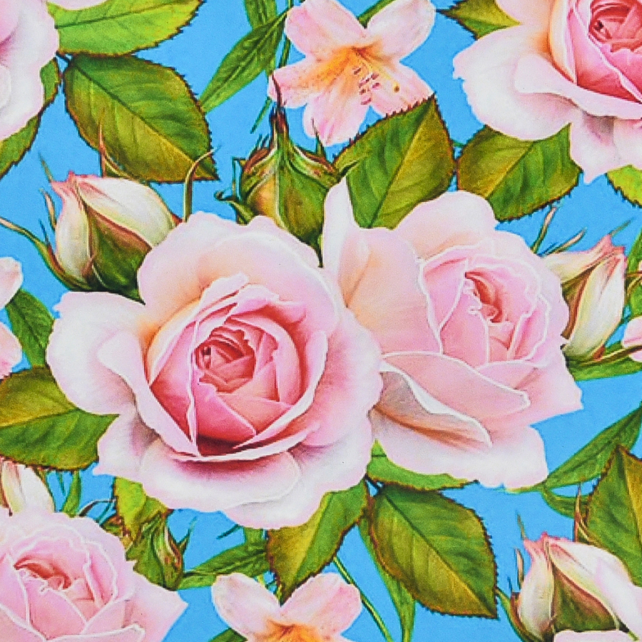 Алмазний живопис Strateg Рожеві пелюстки 30х30 см (HEE16327) - Фото 1